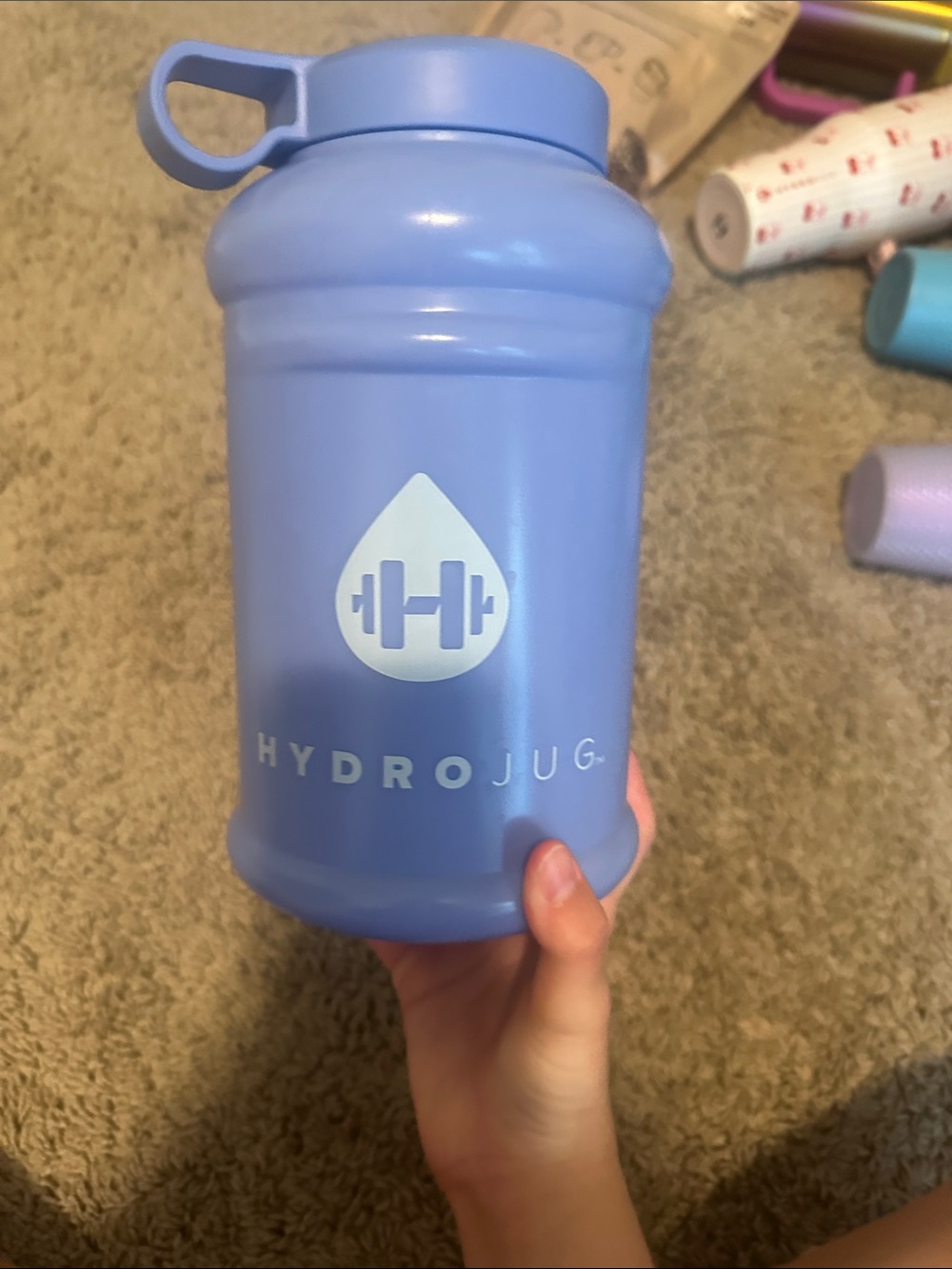 HydroJug Wide-Mouth Water Bottle — Light Periwinkle